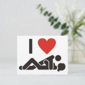 Ich Liebe Sie Postkarte (Stehend Vorderseite)