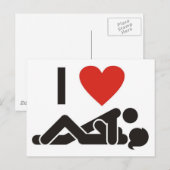 Ich Liebe Sie Postkarte (Vorne/Hinten)