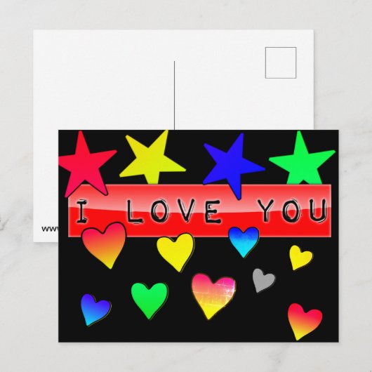 Ich Liebe Sie Postkarte (Vorne/Hinten)