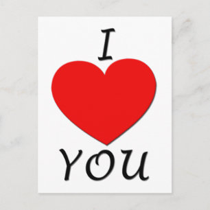 Ich Liebe Sie Postkarte