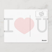 Ich Liebe Sie Postkarte (Rückseite)