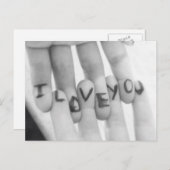 Ich Liebe Sie Postkarte (Vorne/Hinten)