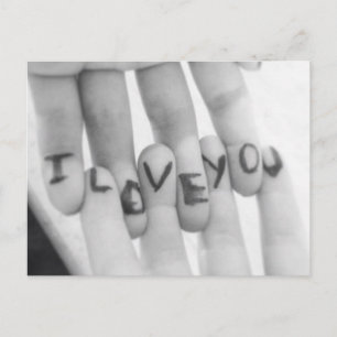 Ich Liebe Sie Postkarte