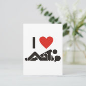 Ich Liebe Sie Postkarte (Stehend Vorderseite)