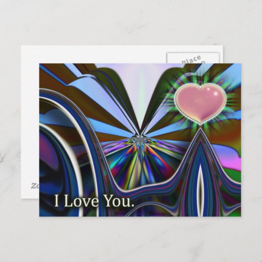 Ich Liebe Sie Postkarte (Vorne/Hinten)