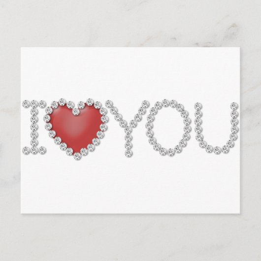 Ich Liebe Sie Postkarte (Vorderseite)