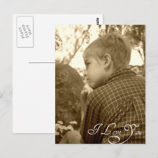 Ich Liebe Sie Postkarte (Vorne/Hinten)