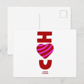 Ich Liebe Sie Postkarte (Vorne/Hinten)