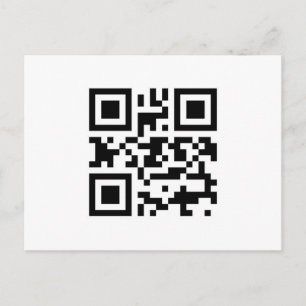 Ich Liebe Sie QR Postkarte