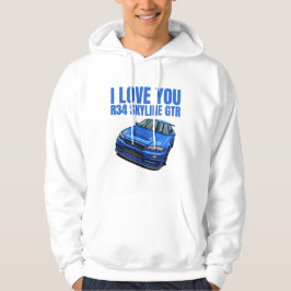 Ich Liebe Sie R34 Skyline GTR Hoodie