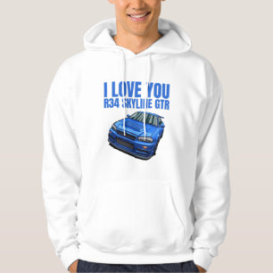 Ich Liebe Sie R34 Skyline GTR Hoodie