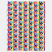 Ich Liebe, Sie Rainbow Fleece Blanket (Vorderseite)