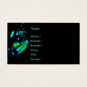 Ich Liebe Sie, Regenbogenherz mit Sternen auf schw (Vorderseite)