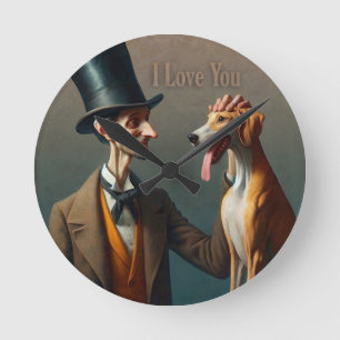 Ich Liebe Sie Runde Wanduhr