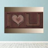 Ich Liebe Sie Schokolade Bar Wandmalereien Leinwän Leinwanddruck (Insitu (Holzboden))