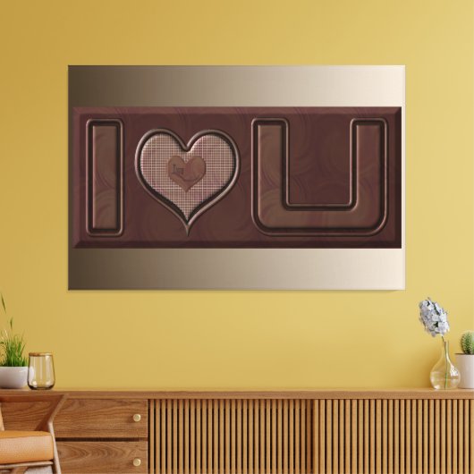 Ich Liebe Sie Schokolade Bar Wandmalereien Leinwän Leinwanddruck (Insitu (Wohnzimmer))