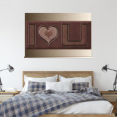 Ich Liebe Sie Schokolade Bar Wandmalereien Leinwän Leinwanddruck (Insitu (Schlafzimmer))