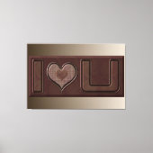 Ich Liebe Sie Schokolade Bar Wandmalereien Leinwän Leinwanddruck (Vorderseite)