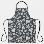 Ich Liebe Sie Schürze (Vorderseite)