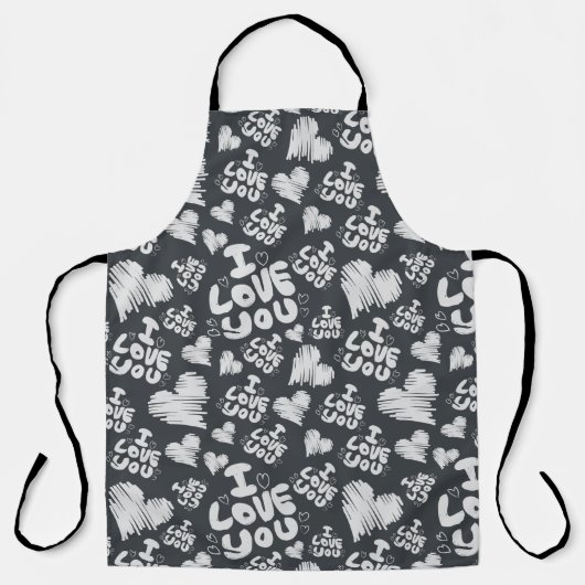 Ich Liebe Sie Schürze (Vorderseite)