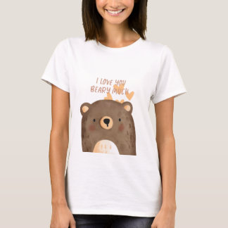 Ich Liebe Sie sehr - Beary Mule Niedlich Bear T-Shirt