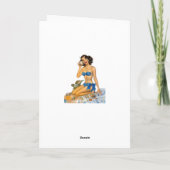 Ich Liebe Sie sehr viel Retro Strand Karte (Rückseite)