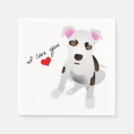 Ich Liebe Sie Serviette