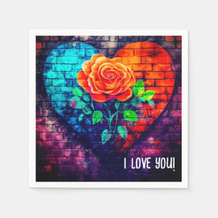 Ich Liebe Sie Serviette