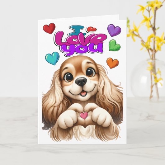 ICH LIEBE SIE - siehe Inside . Karte (Gelbe Blume)