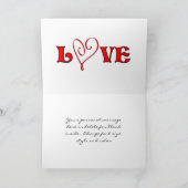 Ich Liebe, Sie sind auf Daisy Personalisierten Fot Karte (Innenseite)