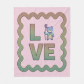 Ich Liebe, Sie sind sehr viel rosa Niedlich person Fleecedecke (Vorderseite)