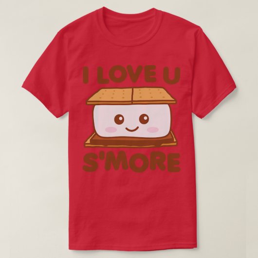 Ich Liebe Sie Smore Funny Camping Smore Puck Dark  T-Shirt (Design vorne)