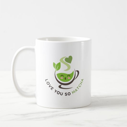 Ich Liebe Sie so Matcha Pub Kaffeetasse (Links)