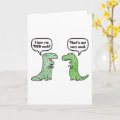 Ich Liebe Sie so viel (T-Rex) Karte (Gelbe Blume)