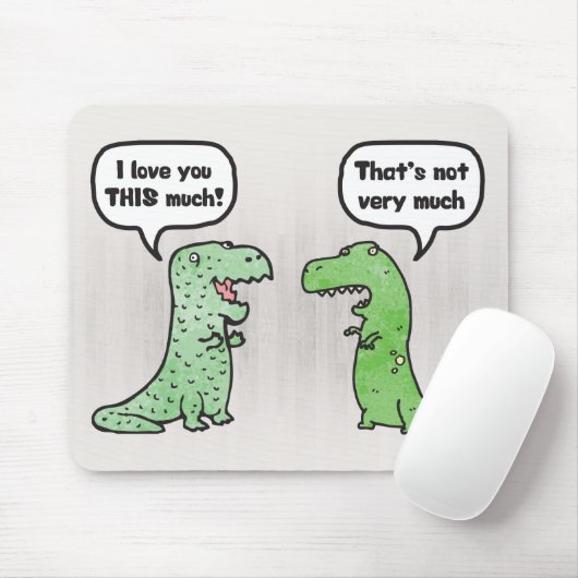 Ich Liebe Sie so viel (T-Rex) Mousepad (Mit Mouse)