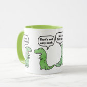 Ich Liebe Sie so viel (T-Rex) Tasse (Vorderseite Links)