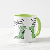 Ich Liebe Sie so viel (T-Rex) Tasse (VorderseiteRechts)