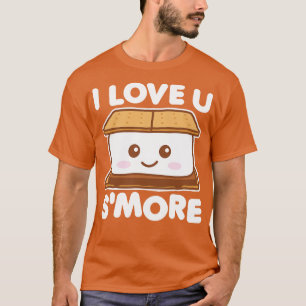 Ich Liebe, Sie Sonne Funny Camping Smore Puck Dark T-Shirt