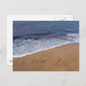 Ich Liebe Sie ... Strand Liebe Postkarte (Vorne/Hinten)