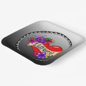 Ich Liebe Sie | Street Art Graffiti Urban Heart Pappteller (Gewinkelt)