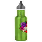 Ich Liebe Sie | Street Art Urban Heart Edelstahlflasche (Links)