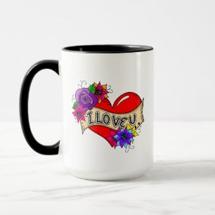 Ich Liebe Sie Street Art Urban Heart Personalisi Tasse