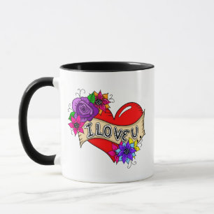 Ich Liebe Sie   Street Art Urban Heart Personalisi Tasse