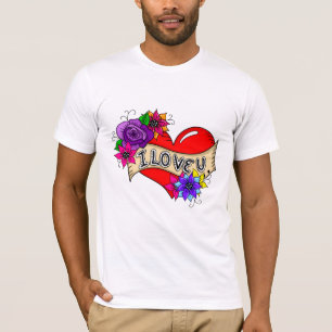 Ich Liebe Sie   Street Art Urban Heart T-Shirt