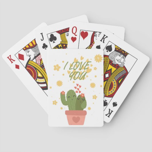 Ich Liebe Sie Sukkulturen Spielkarten (Rückseite)