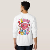 Ich Liebe Sie Sweatshirt (Schwarz voll)