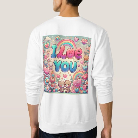 Ich Liebe Sie Sweatshirt (Rückseite)