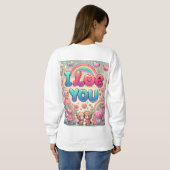 Ich Liebe Sie Sweatshirt (Schwarz voll)