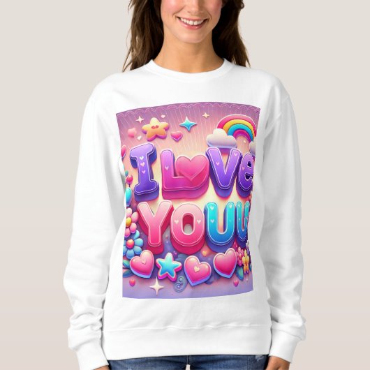 Ich Liebe Sie Sweatshirt (Vorderseite)