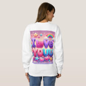 Ich Liebe Sie Sweatshirt (Schwarz voll)